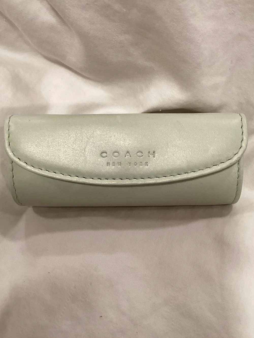 Coach Mint Green VTG Lipstick Case “RARE” color genuine leather